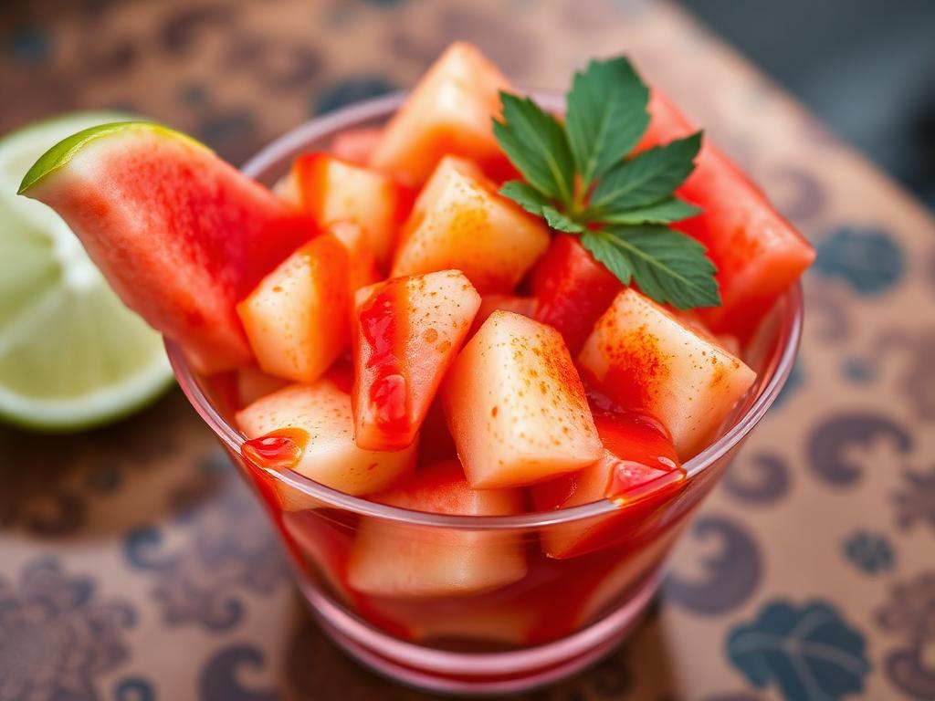 Frutas con chamoy